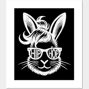 Hop into Hip Hop: Bunny with Bun & Shades Posters and Art